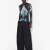 Czarna bluzka Squeletor Top Czarna bluzka Squeletor Top