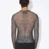 Czarna bluzka w spirale Topy Czarna bluzka w spirale Topy