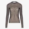 Czarna bluzka w spirale Topy Czarna bluzka w spirale Topy