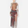 Czerwona topa z nadrukiem „Blurry Roses” Czerwona topa z nadrukiem „Blurry Roses”