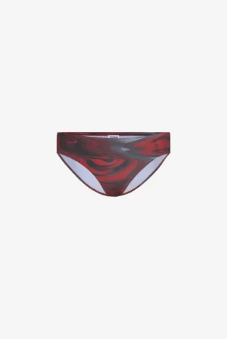 Czerwone majtki z nadrukiem „Blurry Roses”