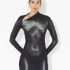 Długa srebrna sukienka Body Dust Długa srebrna sukienka Body Dust