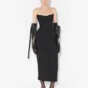 Długa sukienka typu bustier Długa sukienka typu bustier