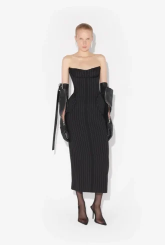 Długa sukienka typu bustier
