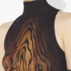 Długa sukienka z drapowanym tyłem „Wood” Długa sukienka z drapowanym tyłem „Wood”