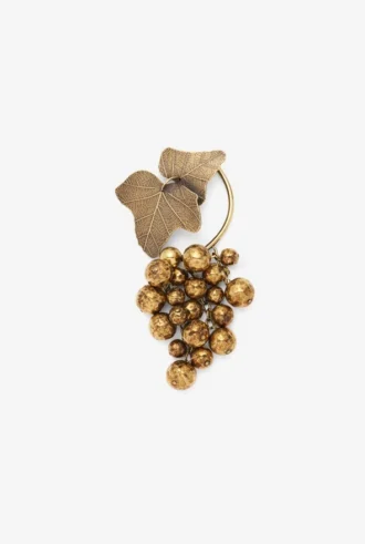 Nausznica typu earcuff w kształcie kiści winogron