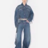 Niebieskie jeansy z paskiem Niebieskie jeansy z paskiem