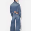 Niebieskie jeansy z paskiem Niebieskie jeansy z paskiem