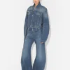 Niebieskie jeansy z paskiem Niebieskie jeansy z paskiem