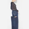 Niebieskie jeansy z wycięciami Niebieskie jeansy z wycięciami
