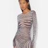 Re-Edition – granatowa sukienka Body Morph