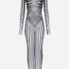 Re-Edition – granatowa sukienka Body Morph