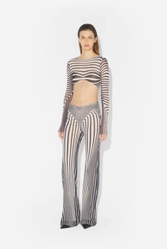Re-Edition – granatowe spodnie Body Morph dopasowujące się do sylwetki