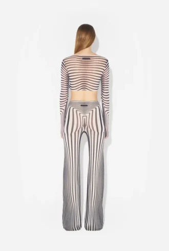 Re-Edition – granatowe spodnie Body Morph dopasowujące się do sylwetki