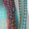 Re-Edition – niebieska koszulka Mesh Print w kropki