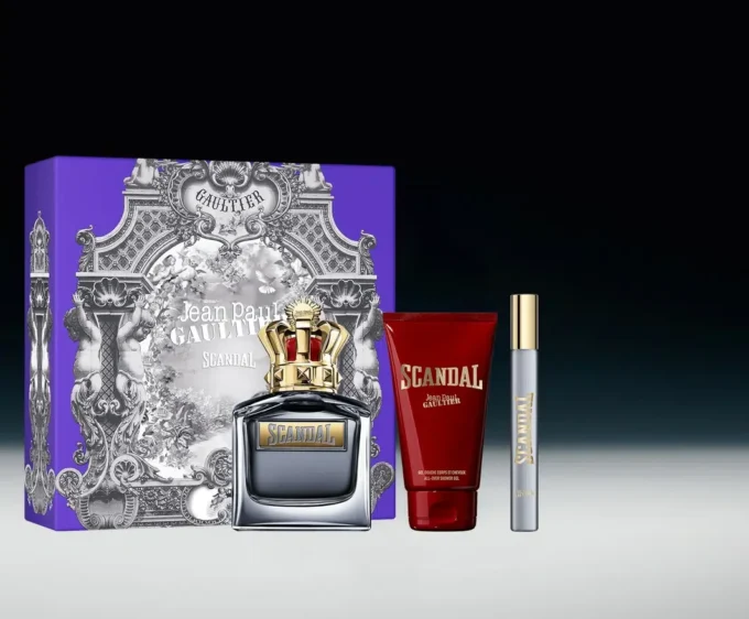 Scandal Pour Homme 3,4 uncji, żel pod prysznic 2,5 uncji i woda toaletowa Scandal Pour Homme 3,4 uncji, żel pod prysznic 2,5 uncji i woda toaletowa