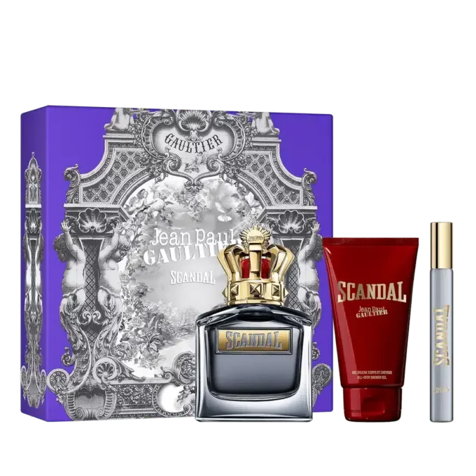 Scandal Pour Homme 3,4 uncji, żel pod prysznic 2,5 uncji i woda toaletowa Scandal Pour Homme 3,4 uncji, żel pod prysznic 2,5 uncji i woda toaletowa