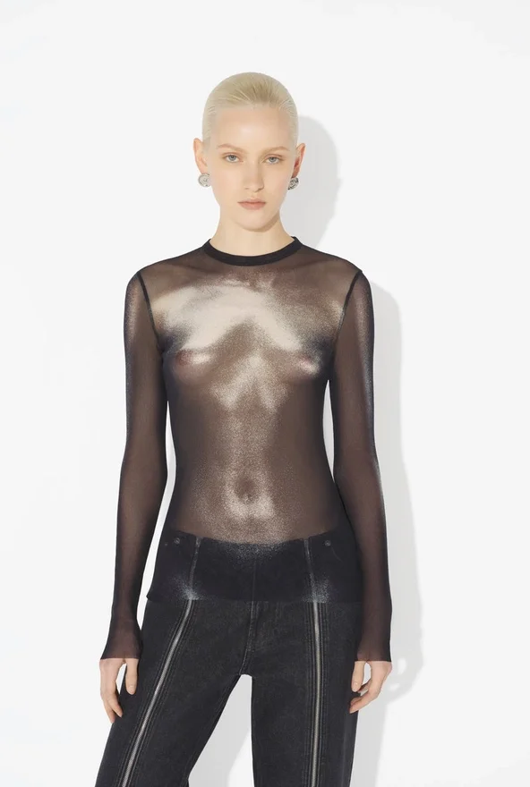 Srebrna bluzka Body Dust Top Srebrna bluzka Body Dust Top