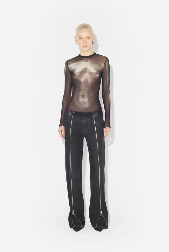 Srebrna bluzka Body Dust Top Srebrna bluzka Body Dust Top