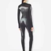 Srebrny Body z nadrukiem „Body Dust” Srebrny Body z nadrukiem „Body Dust”