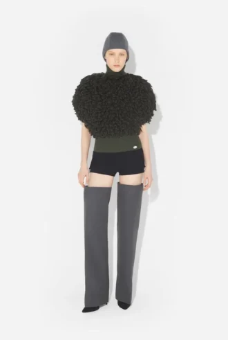Swetr bez rękawów z dzianiny typu loop-stitch Swetr bez rękawów z dzianiny typu loop-stitch