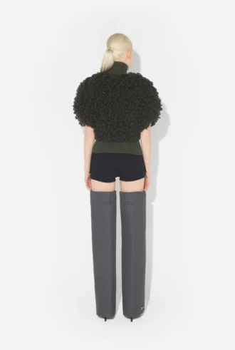 Swetr bez rękawów z dzianiny typu loop-stitch Swetr bez rękawów z dzianiny typu loop-stitch